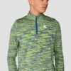 Junior Trail 2.0 1/4 Zip - Neon Blue/Lime 2 Junior Trail 2.0 1/4 Zip - Neon Blue/Lime -MONTIREX CLOHTING SALE TRAIL 2.0 1 4 ZIP NEON BLUE AZURE BLUE LIME FROST close front