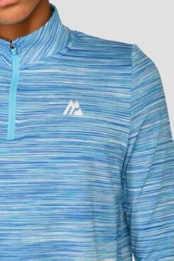 Junior Trail 2.0 1/4 Zip - Neon Blue/Sky 6 Junior Trail 2.0 1/4 Zip - Neon Blue/Sky -MONTIREX CLOHTING SALE TRAIL 2.0 1 4 ZIP NEON BLUE NEON SKY WHITE close