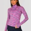 Women's Trail 2.0 1/4 Zip - Purple/Pink 1 Women's Trail 2.0 1/4 Zip - Purple/Pink -MONTIREX CLOHTING SALE TRAIL 2.0 1 4 ZIP THISTLE ROYAL PURPLE VIVID VIOLET NEON PINK CLOSEFRONT