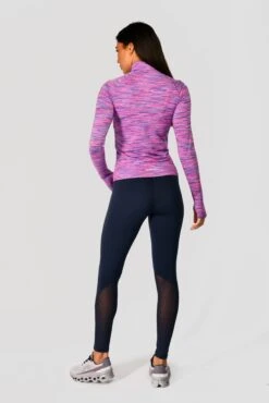 Women's Trail 2.0 1/4 Zip - Purple/Pink -MONTIREX CLOHTING SALE TRAIL 2.0 1 4 ZIP THISTLE ROYAL PURPLE VIVID VIOLET NEON PINK FULLBACK
