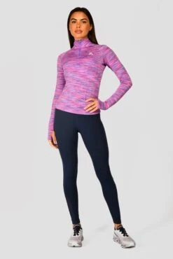 Women's Trail 2.0 1/4 Zip - Purple/Pink -MONTIREX CLOHTING SALE TRAIL 2.0 1 4 ZIP THISTLE ROYAL PURPLE VIVID VIOLET NEON PINK FULLFRONT