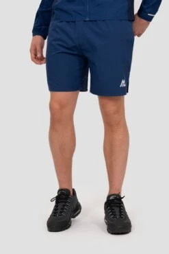 Trail Panel Short - Navy Multi 4 Trail Panel Short - Navy Multi -MONTIREX CLOHTING SALE TRAIL 2.0 SHORT ESTATE BLUE SET SAIL TRUE NAVY close front