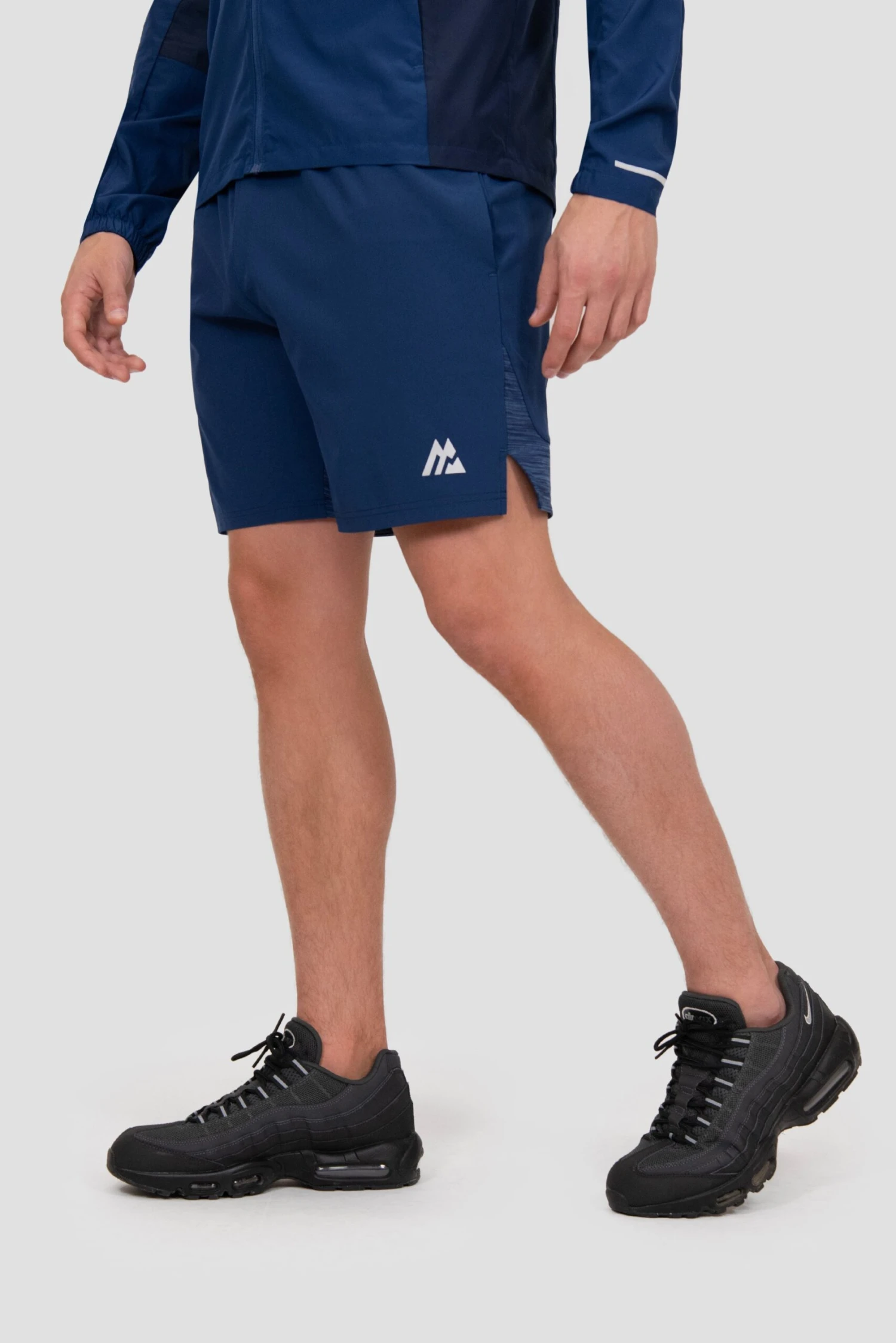 Trail Panel Short - Navy Multi Trail Panel Short - Navy Multi -MONTIREX CLOHTING SALE TRAIL 2.0 SHORT ESTATE BLUE SET SAIL TRUE NAVY close side logo scaled