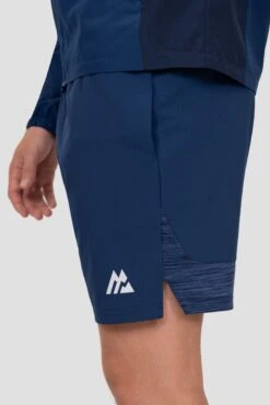 Trail Panel Short - Navy Multi 8 Trail Panel Short - Navy Multi -MONTIREX CLOHTING SALE TRAIL 2.0 SHORT ESTATE BLUE SET SAIL TRUE NAVY logo detail