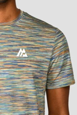 Trail 2.0 T-Shirt - Green/Blue Multi 6 Trail 2.0 T-Shirt - Green/Blue Multi -MONTIREX CLOHTING SALE TRAIL 2.0 TEE MOUNTAIN MEADOW AZURE BLUE WHITE COPPER logo