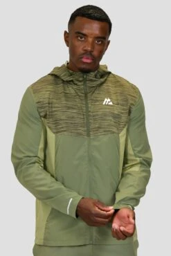 Trail Windbreaker - Khaki Green Multi