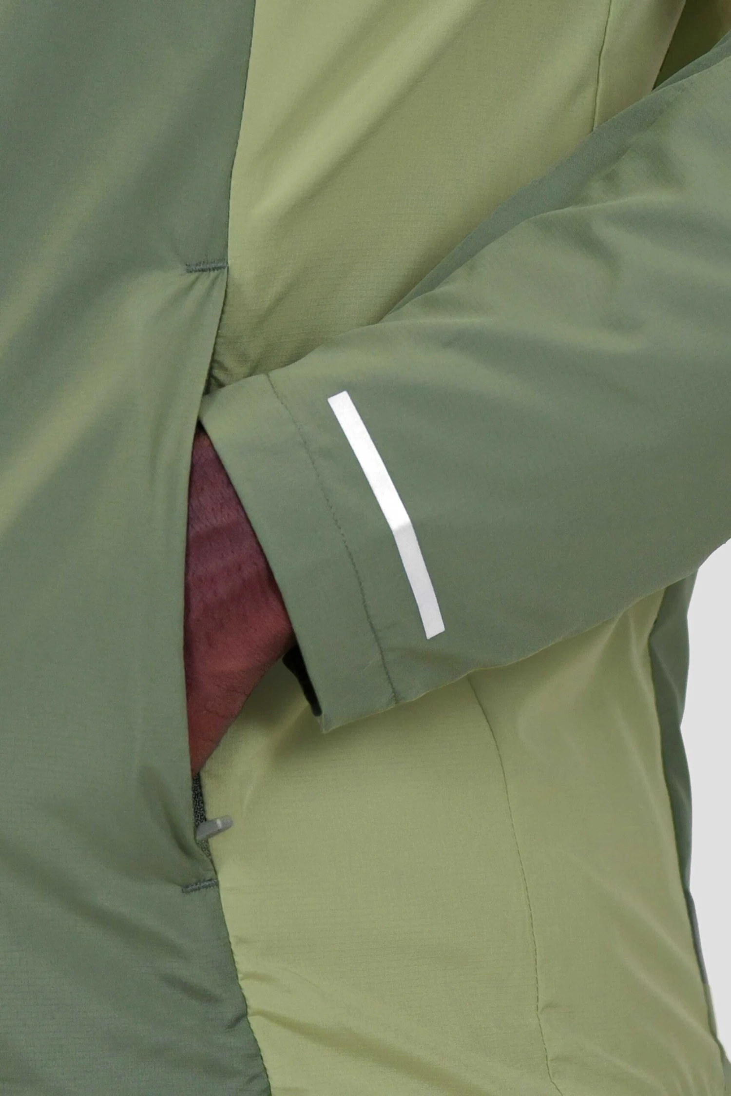 Trail Windbreaker - Khaki Green Multi Trail Windbreaker - Khaki Green Multi -MONTIREX CLOHTING SALE TRAIL 3.0 WINDBREAKER KHAKI GREEN MULTI sleeve detail scaled