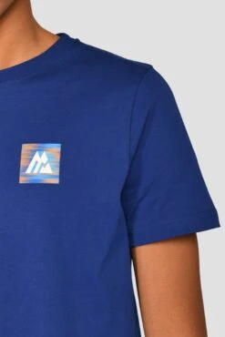 Junior Trail Box T-Shirt - Marine Blue 6 Junior Trail Box T-Shirt - Marine Blue -MONTIREX CLOHTING SALE TRAIL BOX TEE MARINE BLUE close