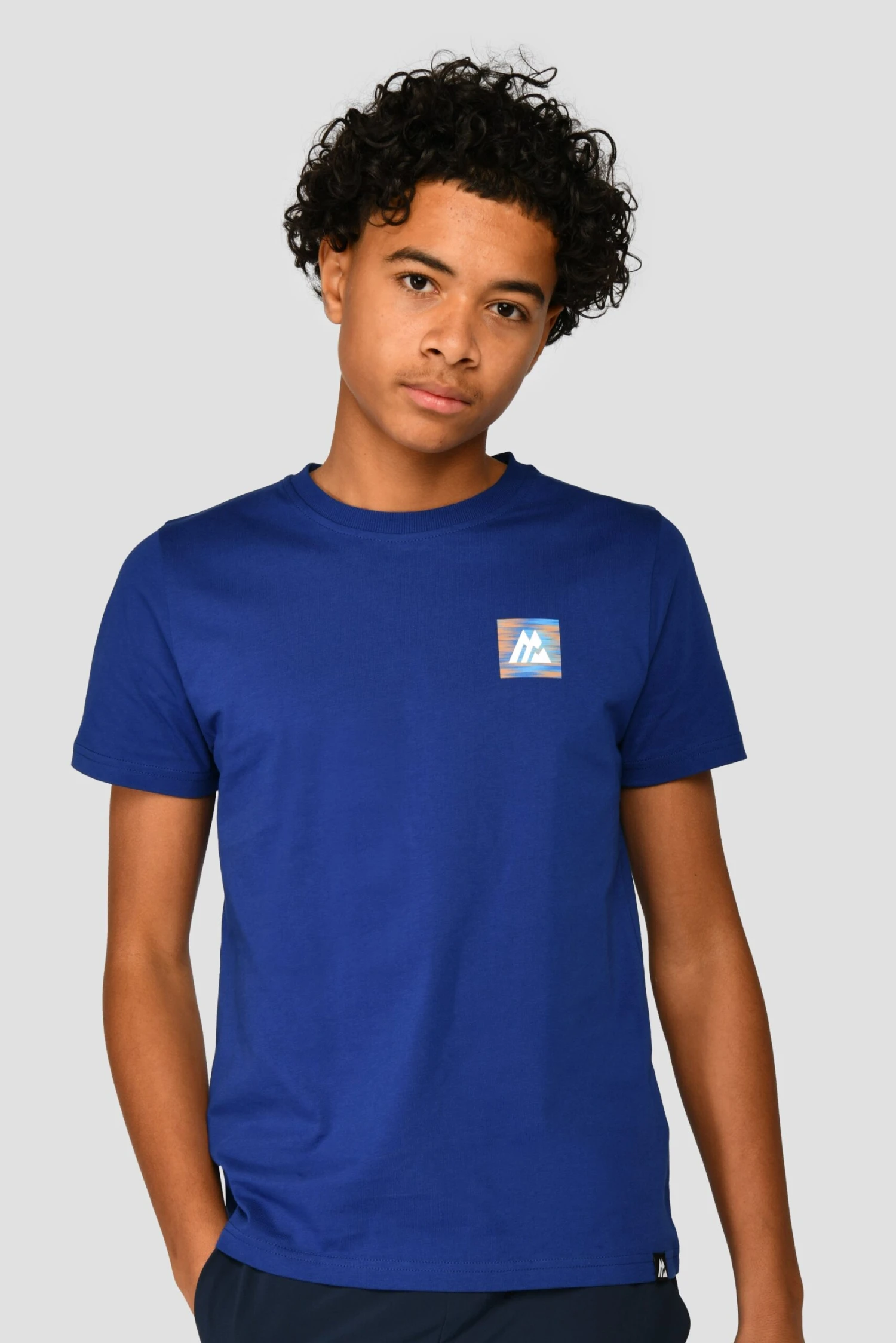Junior Trail Box T-Shirt - Marine Blue Junior Trail Box T-Shirt - Marine Blue -MONTIREX CLOHTING SALE TRAIL BOX TEE MARINE BLUE close front scaled