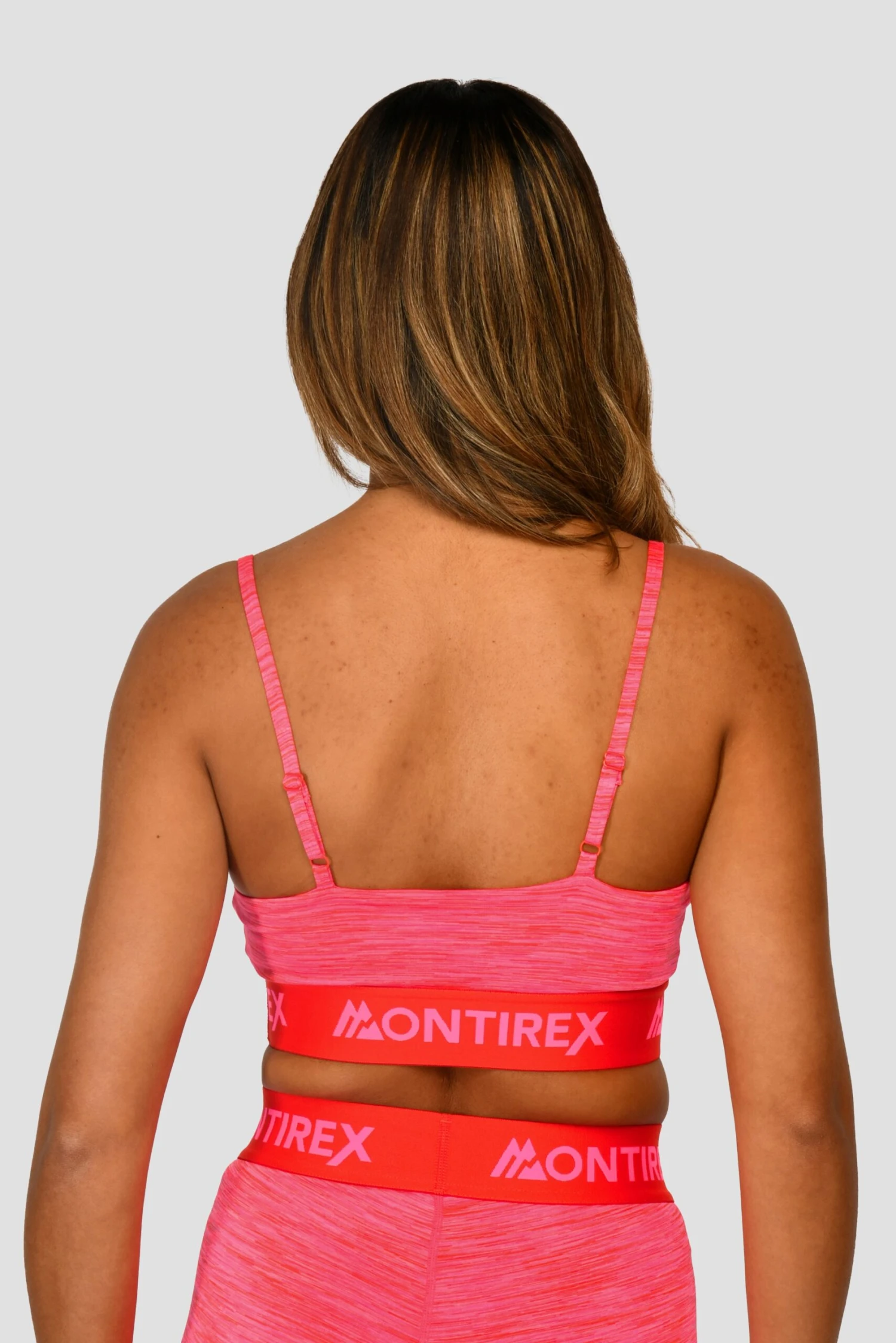 Trail Icon Bra Top- Neon Pink/Red Trail Icon Bra Top- Neon Pink/Red -MONTIREX CLOHTING SALE TRAIL ICON BRA TOP NEON PINK MAGENTA PINK PUNCH SHOCKING PINK FIESTA RED CLOSE BACK scaled