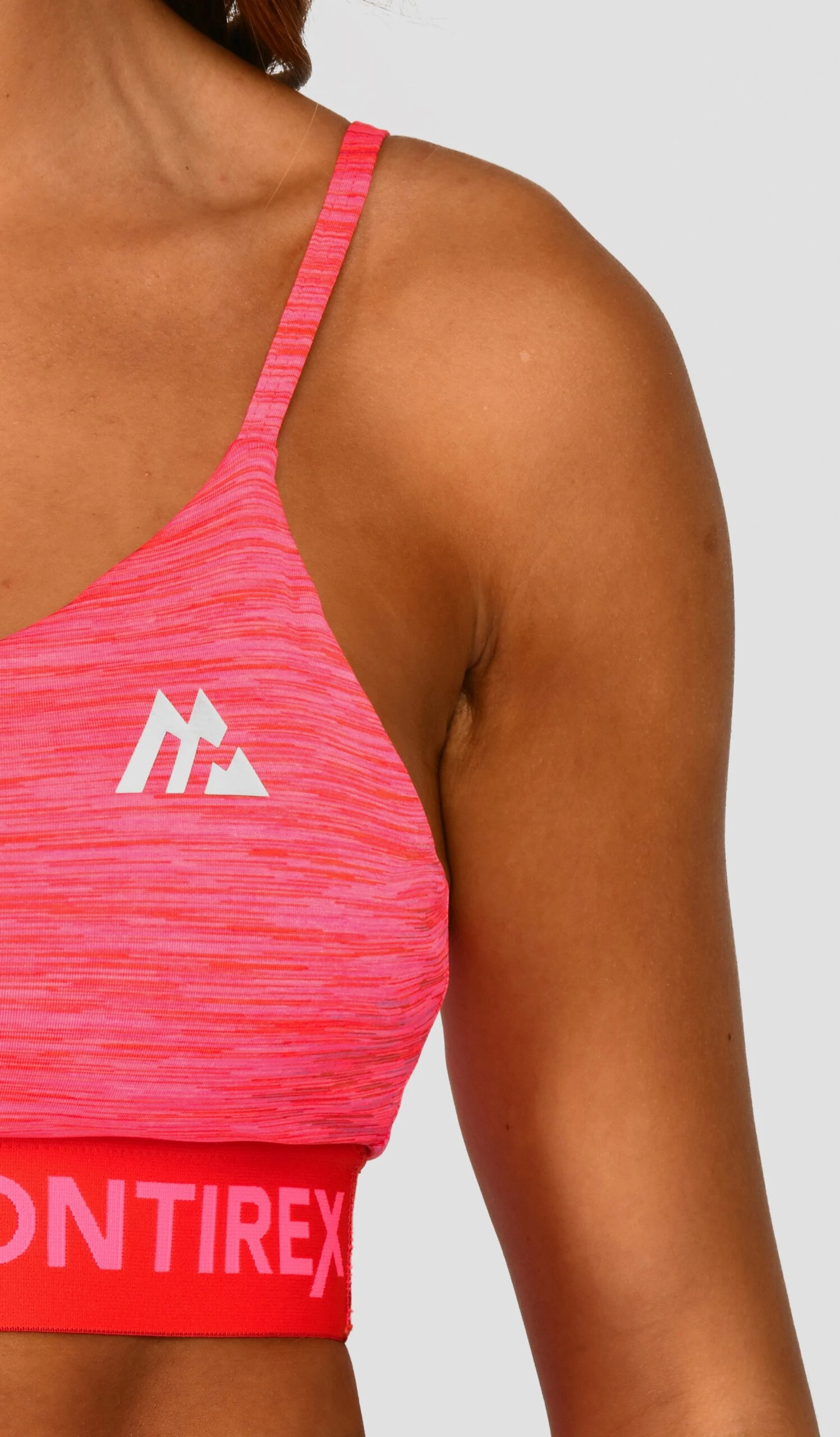 Trail Icon Bra Top- Neon Pink/Red Trail Icon Bra Top- Neon Pink/Red -MONTIREX CLOHTING SALE TRAIL ICON BRA TOP NEON PINK MAGENTA PINK PUNCH SHOCKING PINK FIESTA RED LOGO DETAIL scaled