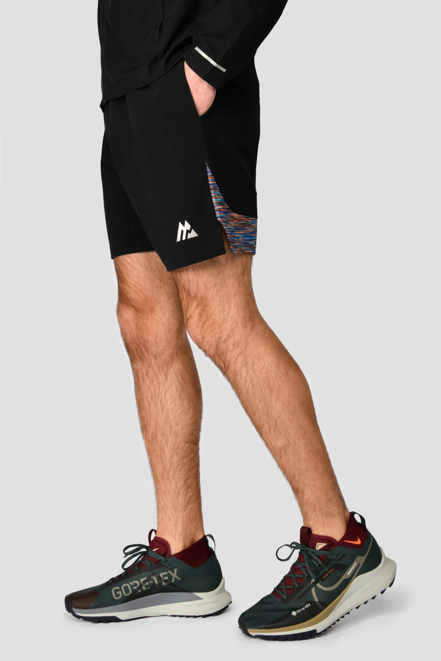 Trail Panel 2.0 Short - Black/Blue/Orange Trail Panel 2.0 Short - Black/Blue/Orange -MONTIREX CLOHTING SALE TRAIL PANEL 2.0 SHORT BLACK SAFETY ORANGE MAYA BLUE side logo scaled