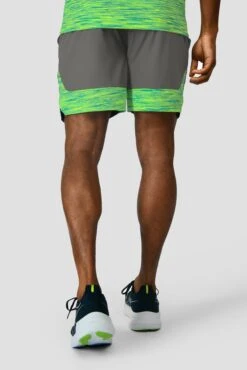 Trail Panel 2.0 Short - Grey/OG Neon/Green -MONTIREX CLOHTING SALE TRAIL PANEL 2.0 SHORT CEMENT GREY OG NEON PERSIAN GREEN NEON BLUE back