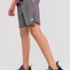 Junior Trail Panel Short - Dark Grey/Navy/Pink 1 Junior Trail Panel Short - Dark Grey/Navy/Pink -MONTIREX CLOHTING SALE TRAIL PANEL SHORT CEMENT GREY MIDNIGHT BLUE SHOCKING PINK side logo