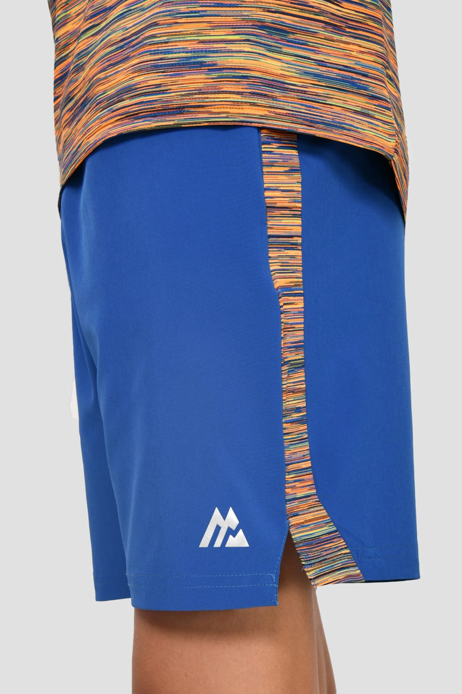 Junior Trail Panel Short - Cobalt/Neon Orange/Lime/Blue Junior Trail Panel Short - Cobalt/Neon Orange/Lime/Blue -MONTIREX CLOHTING SALE TRAIL PANEL SHORT COBALT SAFETY ORANGE LIME FROST detail scaled