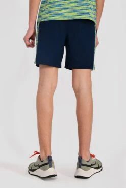 Junior Trail Panel Short - Navy/Neon Blue/Lime 6 Junior Trail Panel Short - Navy/Neon Blue/Lime -MONTIREX CLOHTING SALE TRAIL PANEL SHORT MIDNIGHT BLUE NEON BLUE LIME FROST back