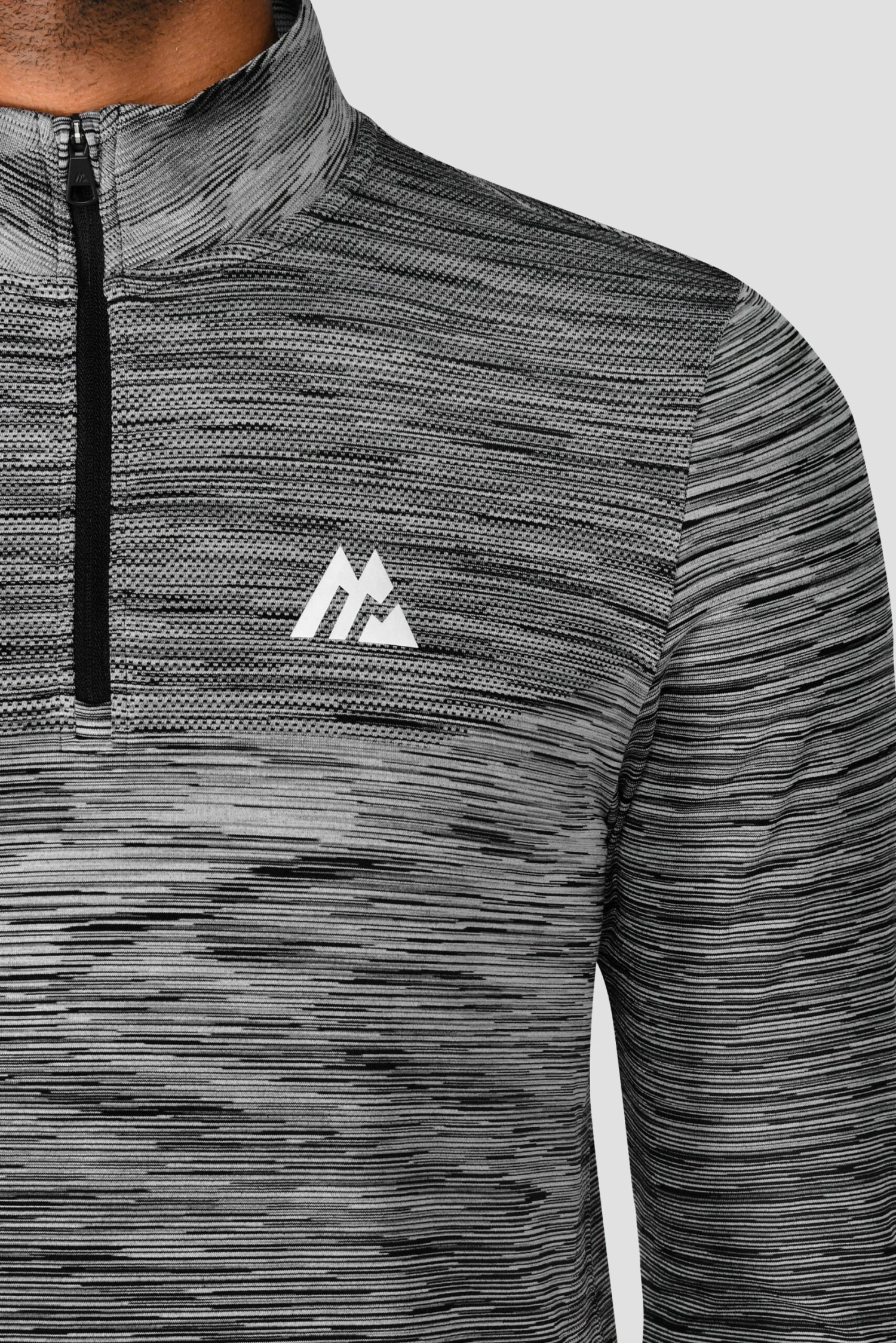 Trail Seamless 1/4 Zip - Black/Grey Multi Trail Seamless 1/4 Zip - Black/Grey Multi -MONTIREX CLOHTING SALE TRAIL SEAMLESS 1 4 ZIP BLACK WHITE CEMENT GREY close 2 scaled