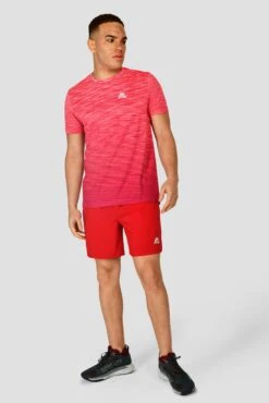 Trail Seamless T-Shirt - Hibiscus/Rouge 4 Trail Seamless T-Shirt - Hibiscus/Rouge -MONTIREX CLOHTING SALE TRAIL SEAMLESS TEE HIBISCUS ROUGE front