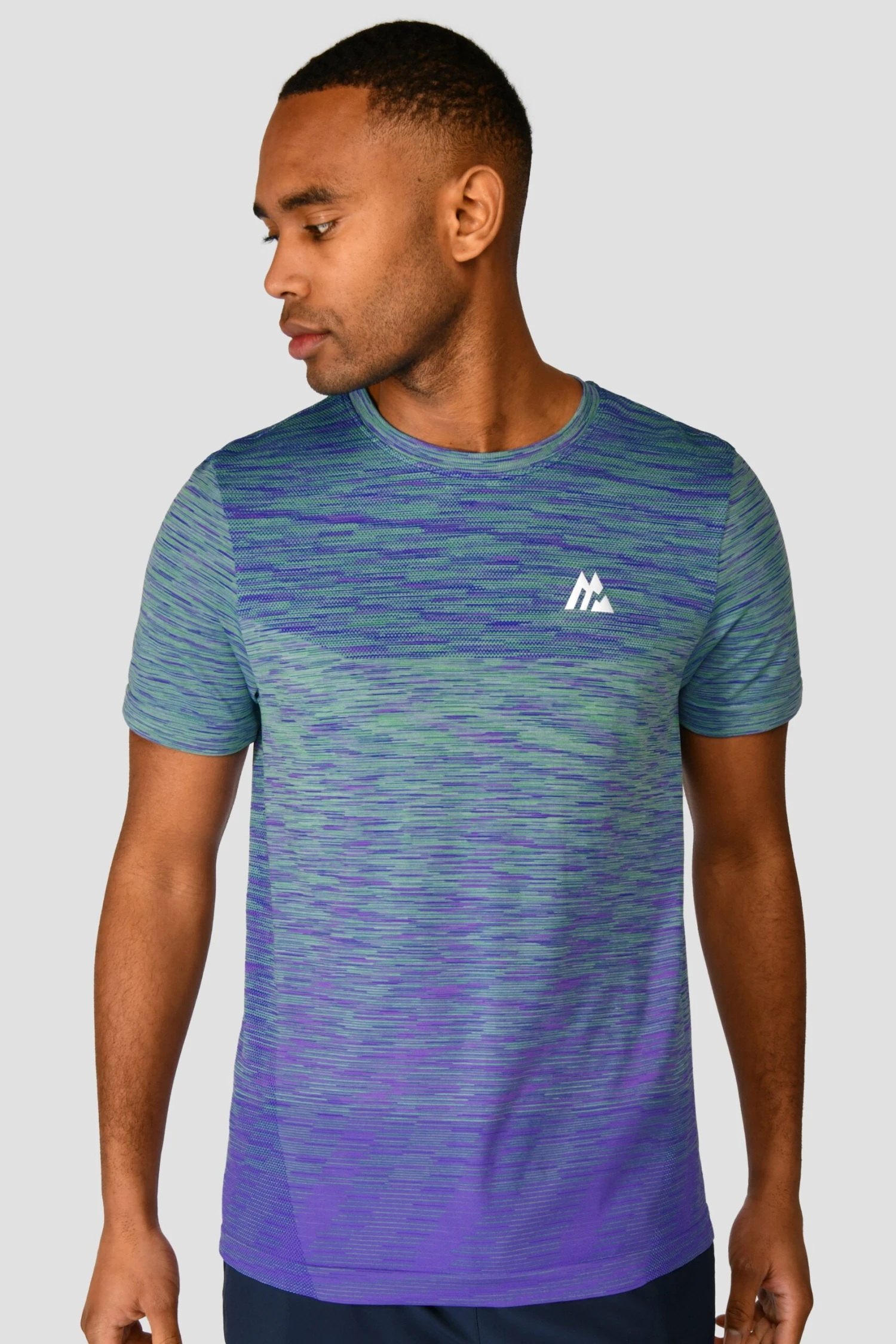 Trail Seamless T-Shirt - Green/Purple Trail Seamless T-Shirt - Green/Purple -MONTIREX CLOHTING SALE TRAIL SEAMLESS TEE MOUNTAIN MEADOW PURPLE Close front scaled