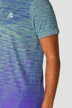 Trail Seamless T-Shirt - Green/Purple 7 Trail Seamless T-Shirt - Green/Purple -MONTIREX CLOHTING SALE TRAIL SEAMLESS TEE MOUNTAIN MEADOW PURPLE seamless detail