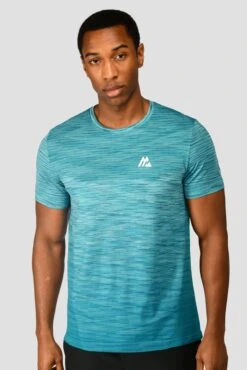 Trail Seamless T-Shirt - Neon Blue/Maya Blue