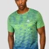 Trail Seamless T-Shirt - OG Neon/Cobalt Blue 1 Trail Seamless T-Shirt - OG Neon/Cobalt Blue -MONTIREX CLOHTING SALE TRAIL SEAMLESS TEE OG NEON COBALT close front