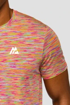 Trail 2.0 T-Shirt - Blue/Pink Multi 6 Trail 2.0 T-Shirt - Blue/Pink Multi -MONTIREX CLOHTING SALE TRAIL TEE ARCTIC BLUE NEON BLUE PINK MAGNET OG NEON logo detail