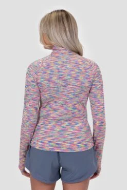 Women's Trail 1/4 Zip - Multi -MONTIREX CLOHTING SALE TRAIL1 4 ZIP AZALEA PINK DIVA PINK BRIGHT WHITE GREEN GECKO IBIZA BLUE ELECTRIC BLUE LEMONADE Close Back v2