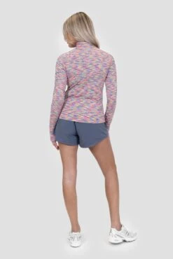 Women's Trail 1/4 Zip - Multi -MONTIREX CLOHTING SALE TRAIL1 4 ZIP AZALEA PINK DIVA PINK BRIGHT WHITE GREEN GECKO IBIZA BLUE ELECTRIC BLUE LEMONADE Full Back v2