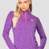 Women's Trail 2.0 1/4 Zip - Purple/Blue 1 Women's Trail 2.0 1/4 Zip - Purple/Blue -MONTIREX CLOHTING SALE TRAIL2.01 4ZIP PURPLE ELECTRICPURPLE NEONBLUE SHOCKINGPINK closefront
