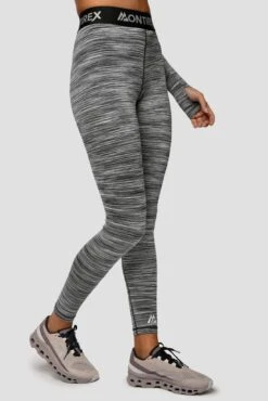 Trail Icon Legging - Black/Grey Multi -MONTIREX CLOHTING SALE Trail Icon Legging GREY BLACK WHITE Side 2
