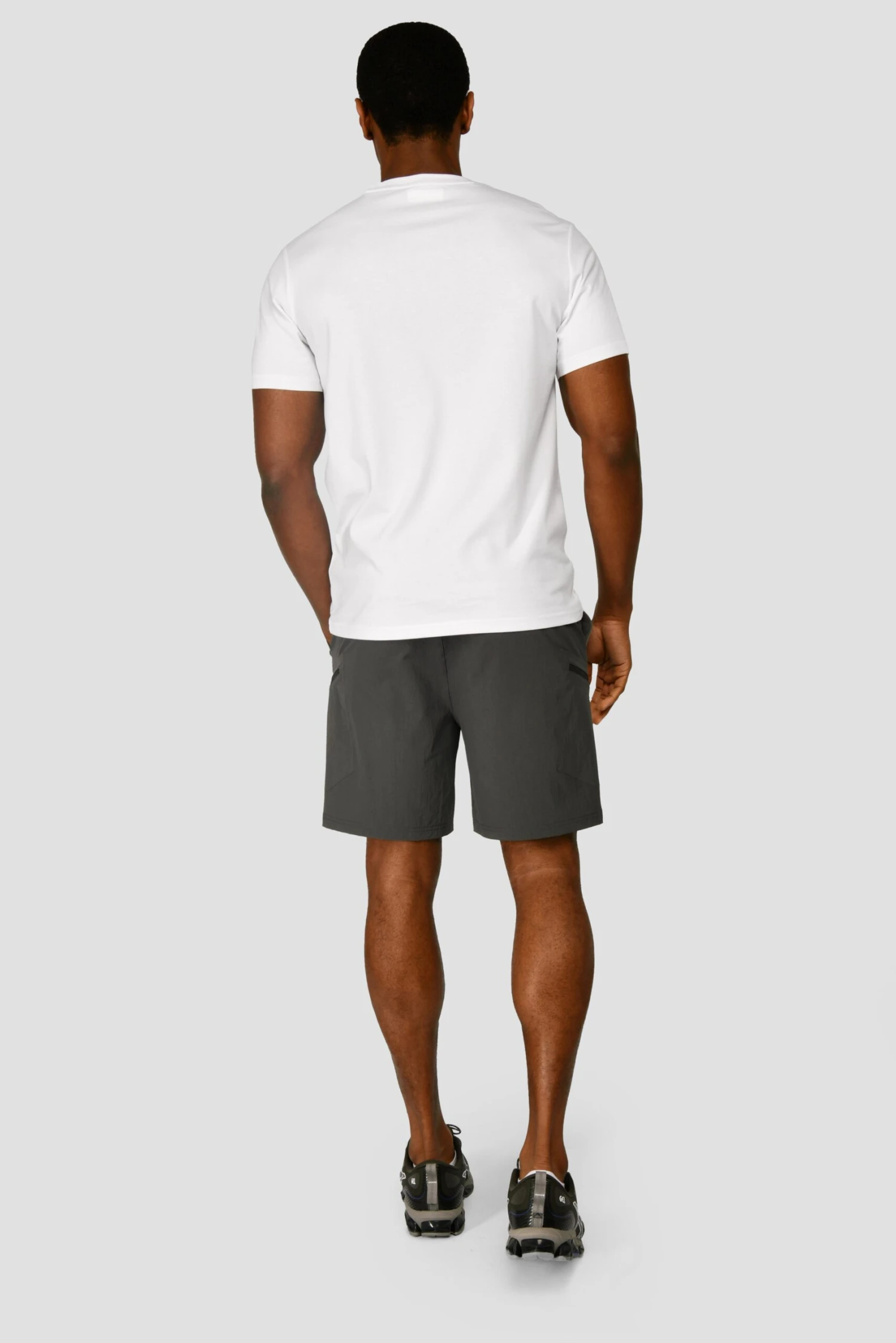 Ultra Woven Short - Cement Grey/Jet Grey Ultra Woven Short - Cement Grey/Jet Grey -MONTIREX CLOHTING SALE ULTRA WOVENSHORT CEMENT GREY JET GREY full back scaled