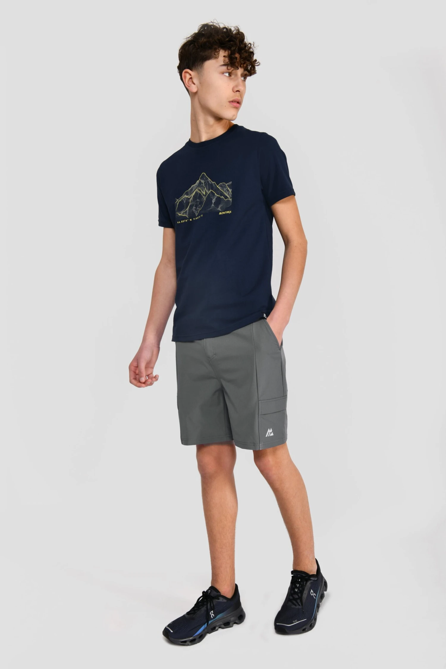 Junior Utility Cargo Short - Cement Grey Junior Utility Cargo Short - Cement Grey -MONTIREX CLOHTING SALE UTILITY CARGO SHORT CASTLEROCK full front scaled