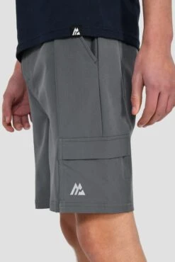 Junior Utility Cargo Short - Cement Grey 8 Junior Utility Cargo Short - Cement Grey -MONTIREX CLOHTING SALE UTILITY CARGO SHORT CASTLEROCK pocket detail