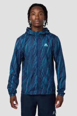 Vigour Print Windbreaker - Midnight Blue/Atlantic