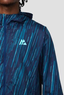 Vigour Print Windbreaker - Midnight Blue/Atlantic -MONTIREX CLOHTING SALE VIGOUR BLUE 5