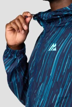 Vigour Print Windbreaker - Midnight Blue/Atlantic -MONTIREX CLOHTING SALE VIGOUR BLUE 7