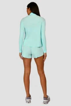 Women's Vital 1/4 Zip - Arctic Blue -MONTIREX CLOHTING SALE VITAL 1 4 ZIP ARCTIC BLUE back