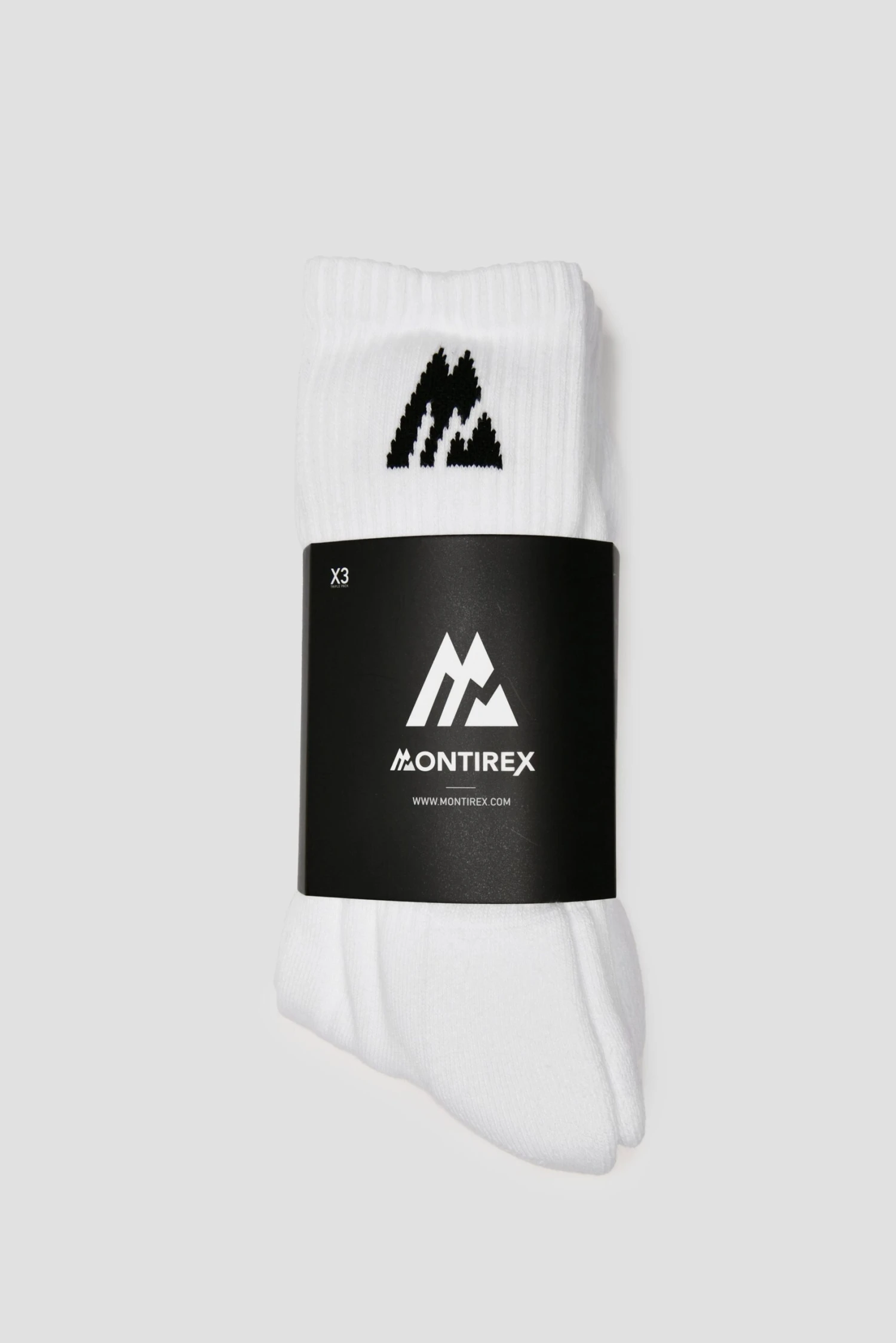 MTX Performance Socks 3 Pack - White/Black MTX Performance Socks 3 Pack - White/Black -MONTIREX CLOHTING SALE White full length flatlay scaled
