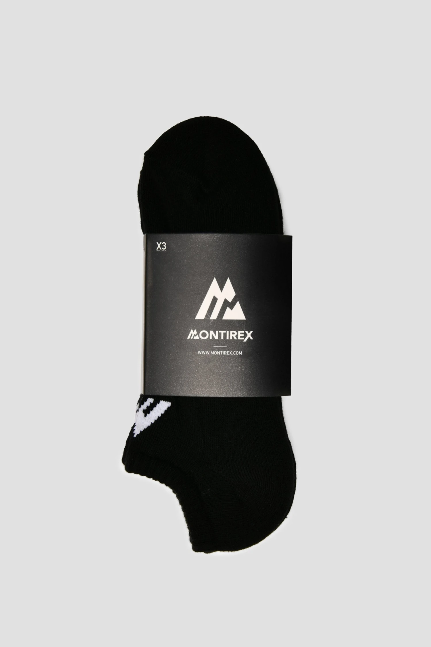 MTX No Show Socks 3 Pack - Black/White MTX No Show Socks 3 Pack - Black/White -MONTIREX CLOHTING SALE black Ankle flatlay scaled