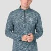 Trail 1/4 Zip - Blue/Grey Multi