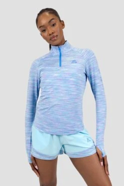 Women's Trail 1/4 Zip - Blue/Purple/White